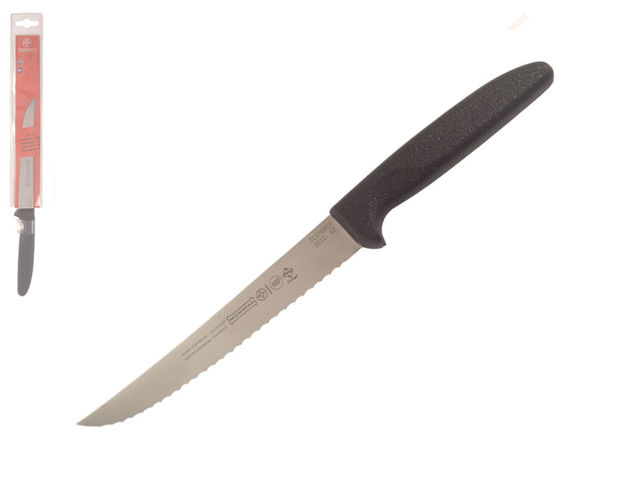 Mundial 5600 Series 6" Serrated Edge Utility Knife (Black Handle)