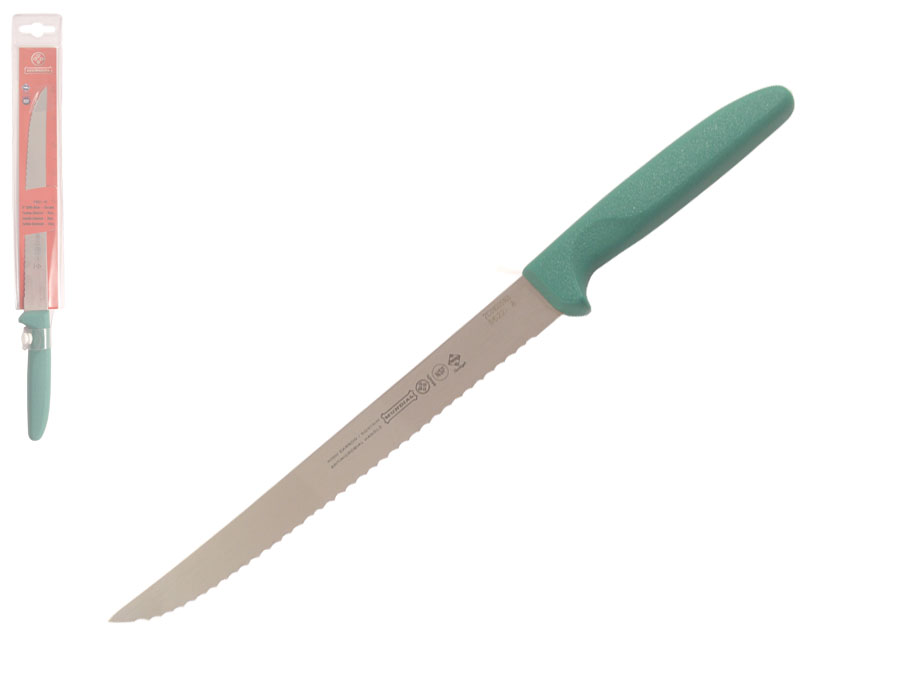 Mundial 5600 Series 8" Serrated Edge Utility Knife (Green Handle)
