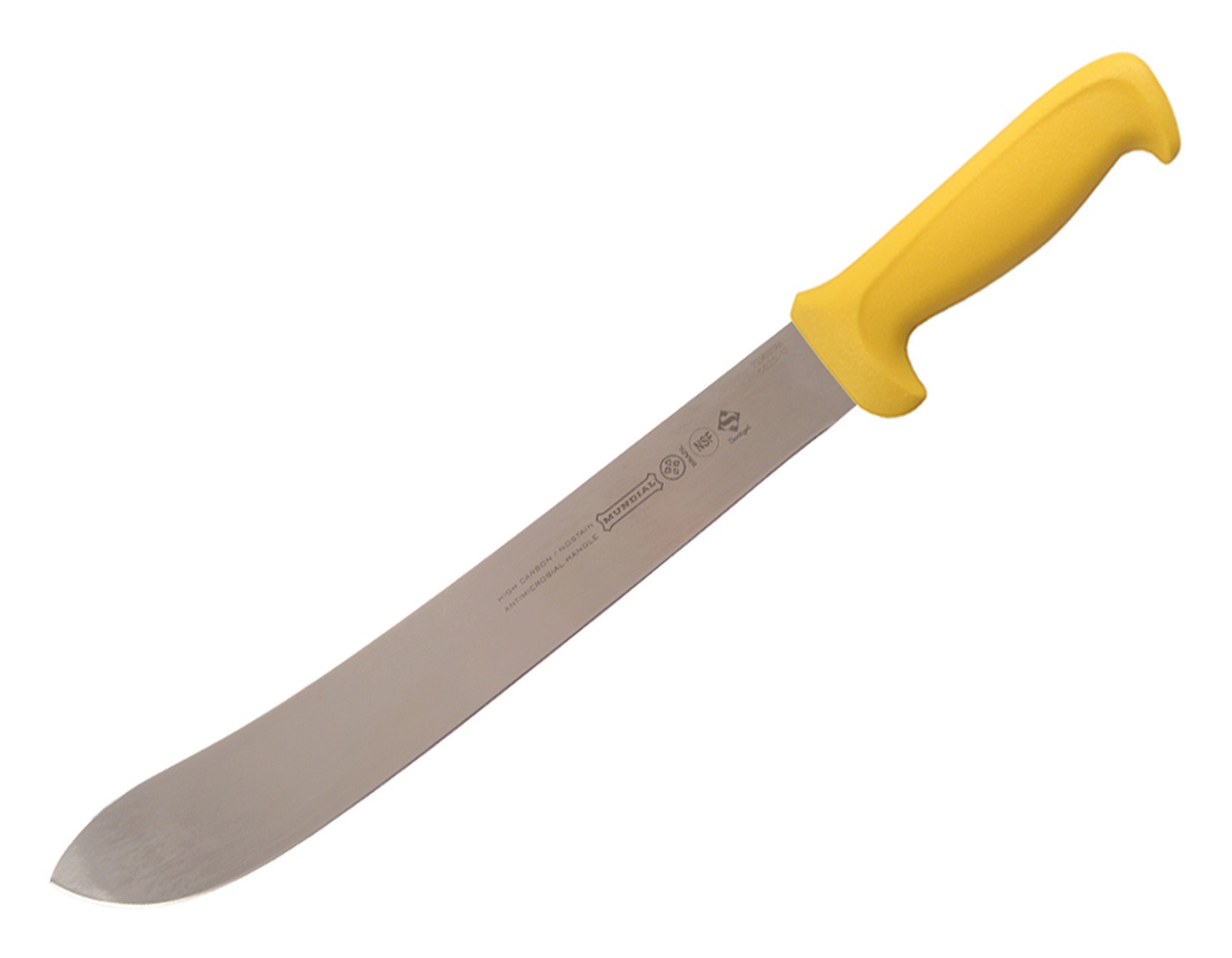 Mundial 12" Butcher's Knife Yellow Handle