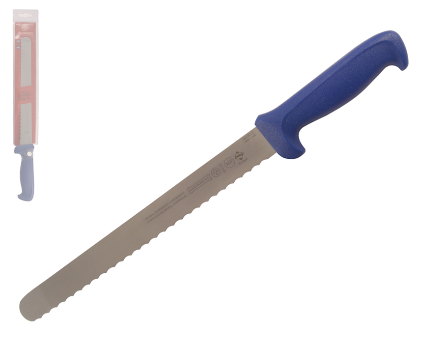 Mundial 5600 Series 10" Serrated Edge Slicing Knife (Blue Handle)