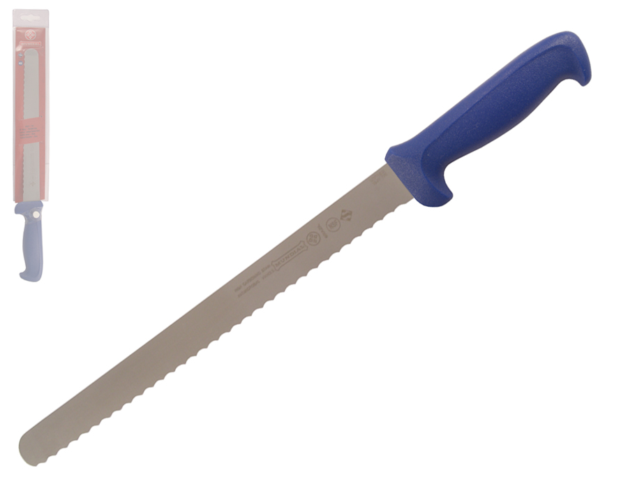 Mundial 5600 Series 12" Serrated Edge Slicing Knife (Blue Handle)
