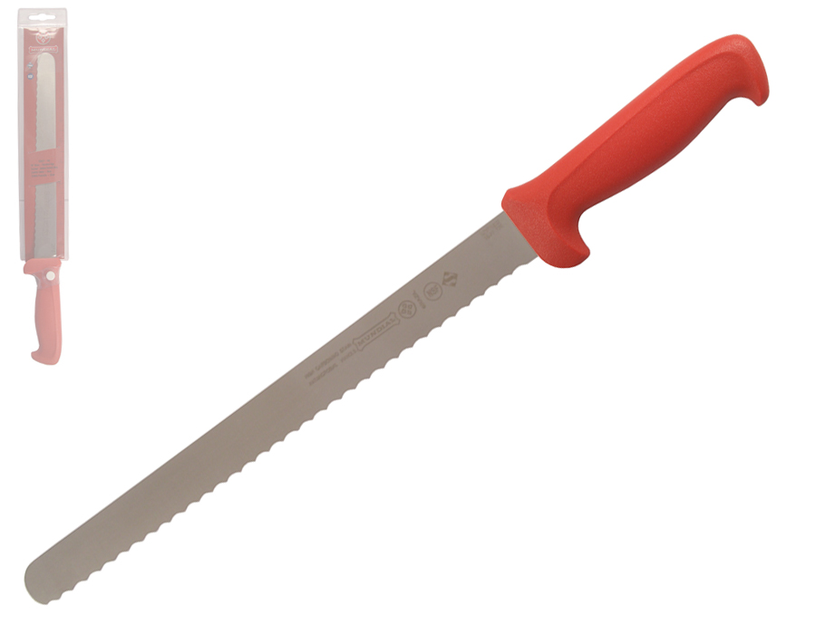 Mundial 5600 Series 12" Serrated Edge Slicing Knife (Red Handle)