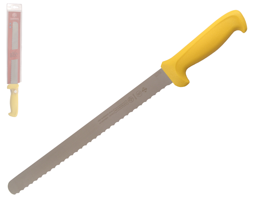 Mundial 5600 Series 12" Serrated Edge Slicing Knife (Yellow Handle)