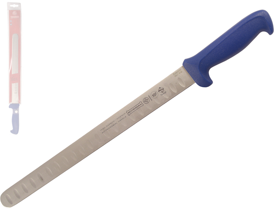 Mundial 5600 Series 12" Hollow Edge Slicing Knife (Blue Handle)