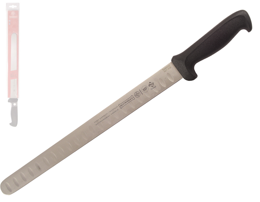 Mundial 5600 Series 12" Hollow Edge Slicing Knife (Black Handle)