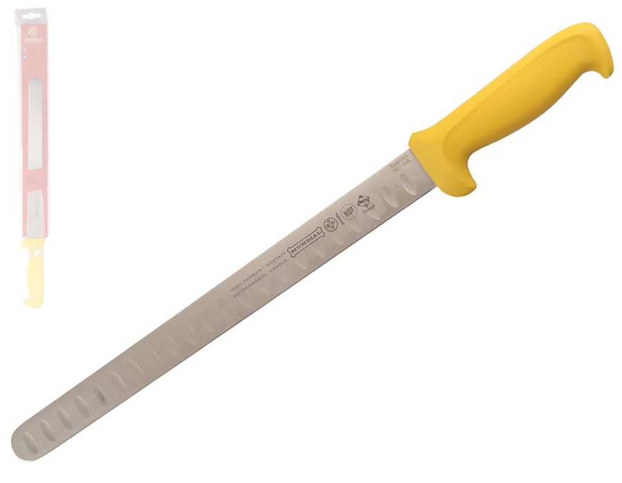 Mundial 5600 Series 12" Hollow Edge Slicing Knife (Yellow Handle)