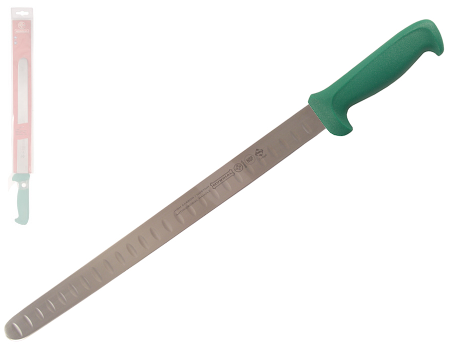 Mundial 5600 Series 14" Hollow Edge Slicing Knife (Green Handle)