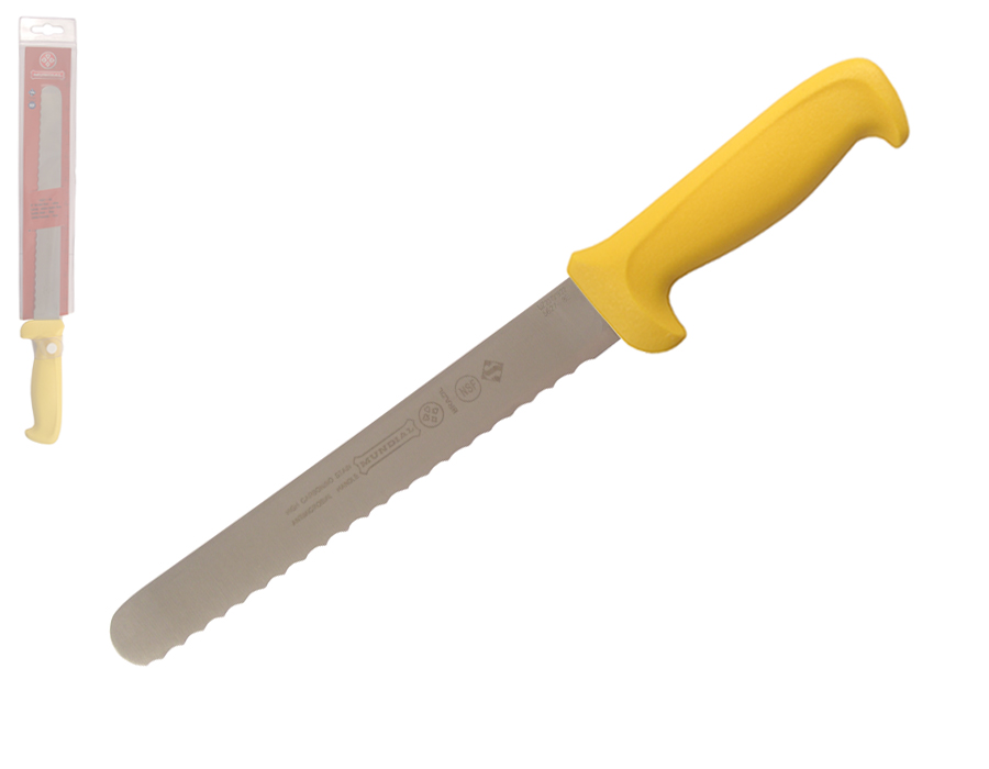 Mundial 5600 Series 8" Serrated Edge Slicing Knife (Yellow Handle)