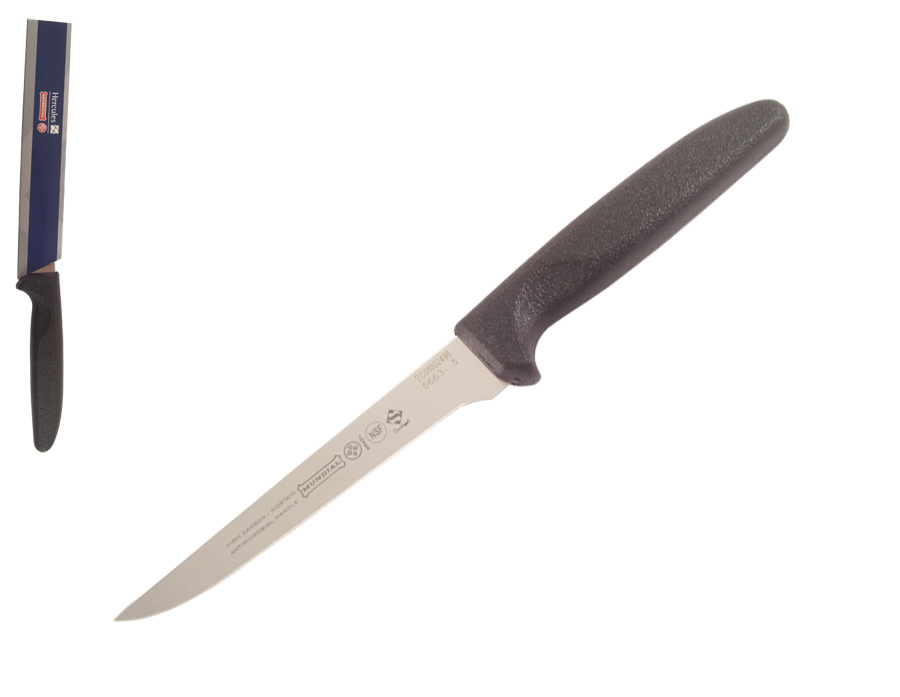 Mundial 5600 Series 5" Wide Boning Knife (Black Handle)