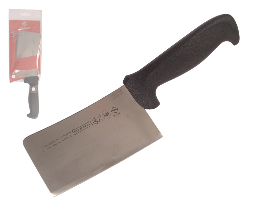 5680 6" LIGHT CLEAVER BLACK HANDLE