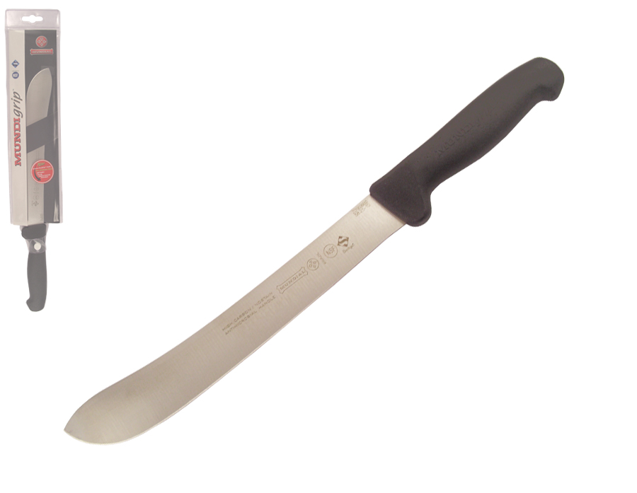 Mundial MundiGrip 10" Butchers Steak Knife (Black Handle)