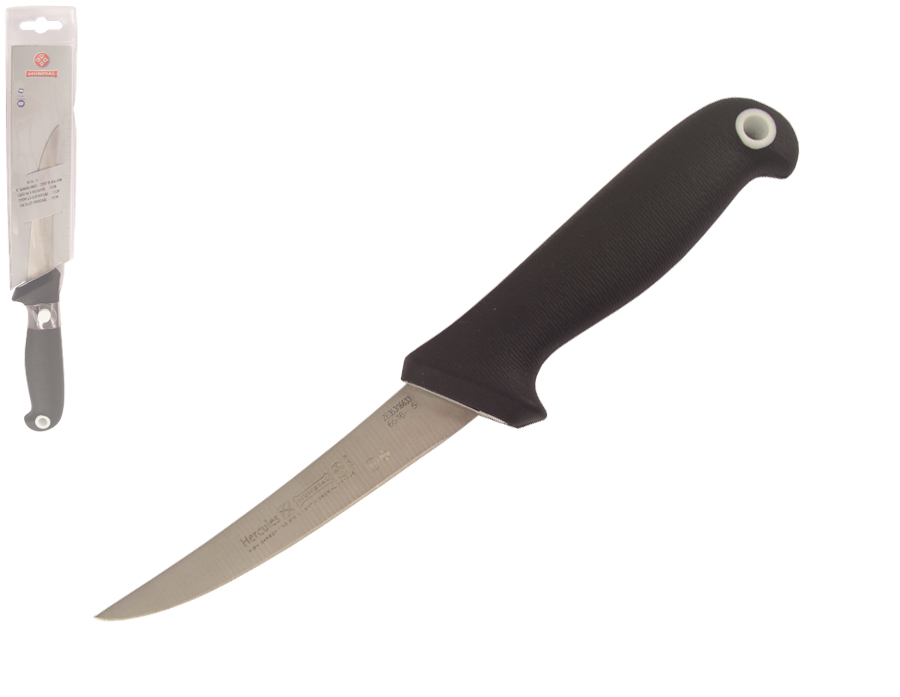Mundial UtraGrip 5" Curved Stiff Boning Knife (Black Handle)