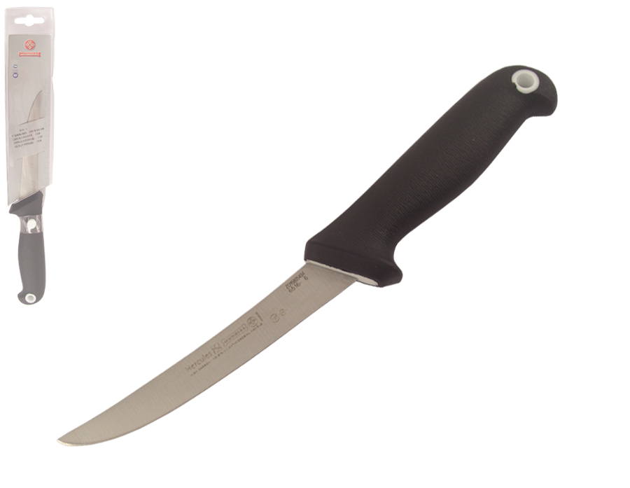 Mundial UltraGrip 6" Curved Stiff Boning Knife (Black Handle)