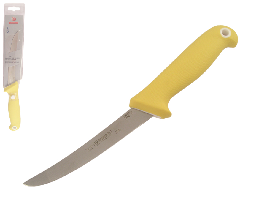 Mundial UltraGrip 6" Curved Stiff Boning Knife (Yellow Handle)