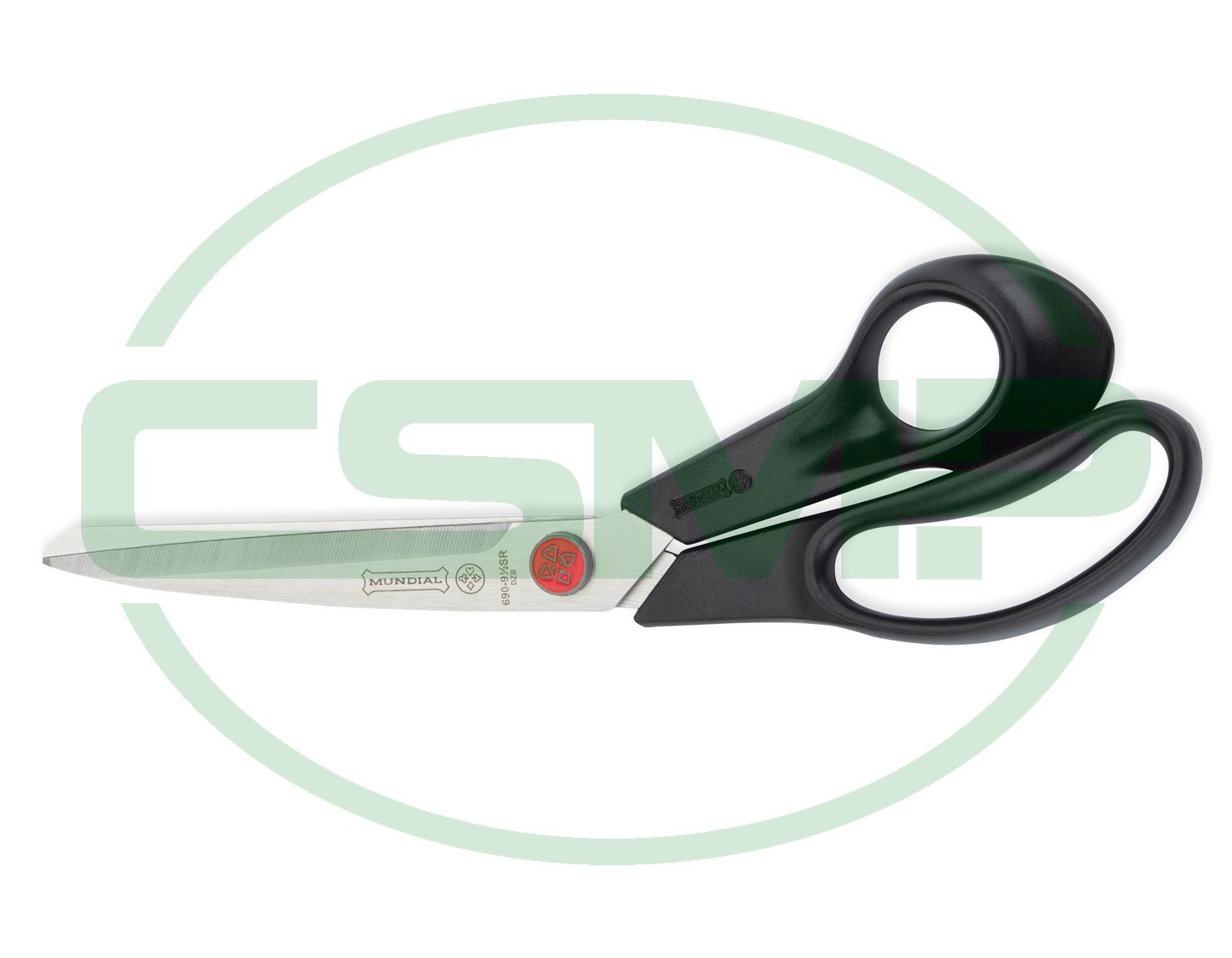 690 9-1/2" SERRATED SHARP SCISSOR MUNDIAL RED DOT