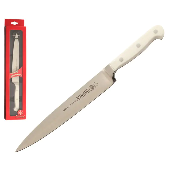 Mundial 5100 Series 8" Carving Knife (White Handle) Mundial 5100 Series 8" Carving Knife (White Handle)