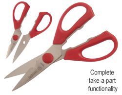 656 8-1/2" KITCHEN SHEARS RED MUNDIAL