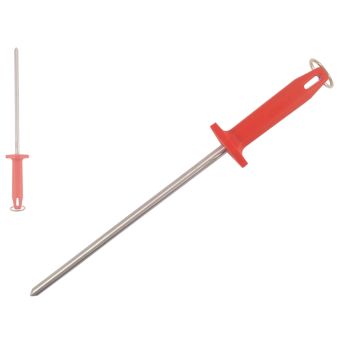 1301 10" POLISHING STEEL RED HANDLE = 1128-10