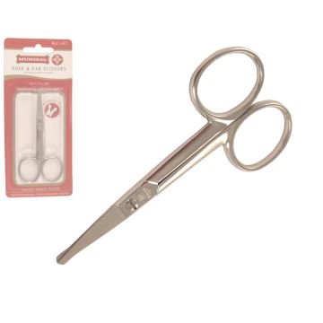 Mundial Classic Line 3.75" Round-End Nose & Ear Scissors
