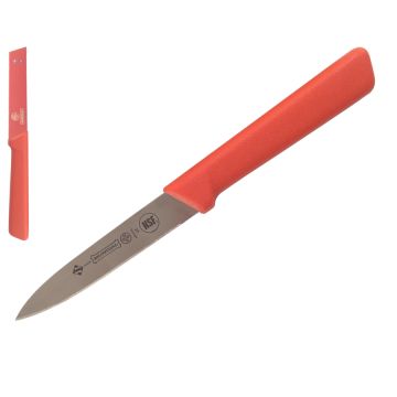 Mundial 5600 Series 4" Spear Point Paring Knife (Red Handle)