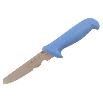 Mundial 5500 Series 5" Double Notched Boning Knife (Light Blue Handle)