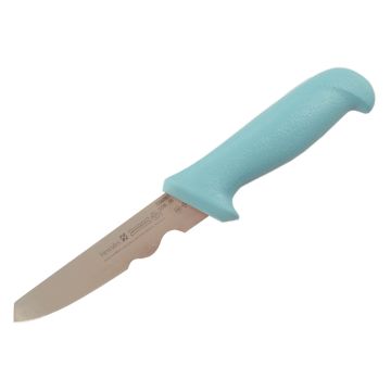 Mundial 5500 Series 5" Double Notched Boning Knife (Light Green Handle)