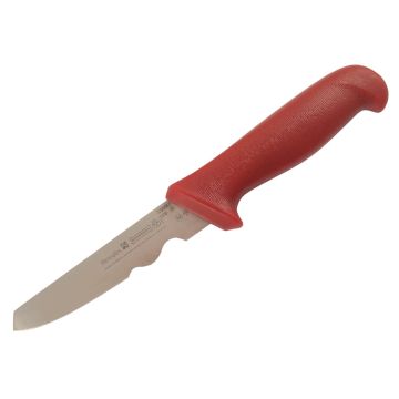 Mundial 5500 Series 5" Double Notched Boning Knife (Red Handle)