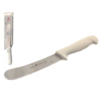 5597 8" ROUNDED PASTRY/DOUGH KNIFE WHITE HANDLE