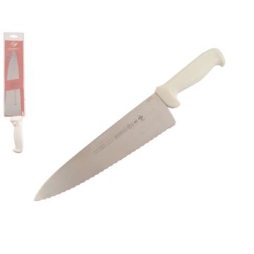 Mundial 5600 Series 10" Serrated Edge Cook's Knife (White Handle)