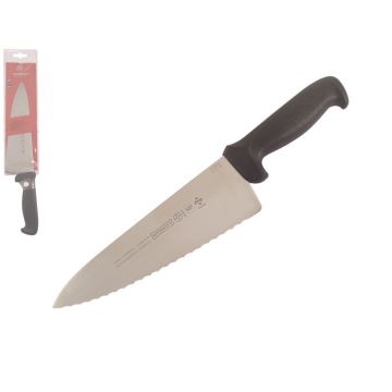 Mundial 5600 Series 8" Serrated Edge Cook's Knife (Black Handle)