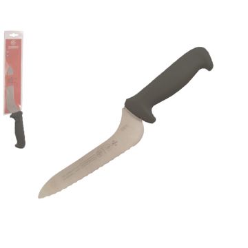 Mundial 5600 Series 7" Offset Serrated Edge Sandwich Knife (Black Handle)