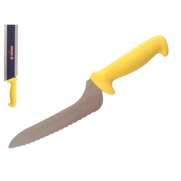 Mundial 5600 Series 7" Offset Serrated Edge Sandwich Knife (Yellow Handle)