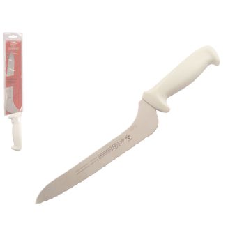 Mundial 5600 Series 9" Offset Serrated Edge Sandwich Knife (White Handle)