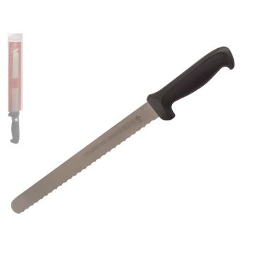 Mundial 5600 Series 10" Serrated Edge Slicing Knife (Black Handle)