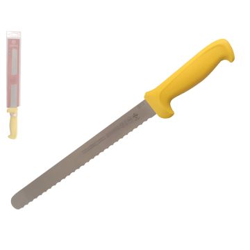Mundial 5600 Series 10" Serrated Edge Slicing Knife (Yellow Handle)