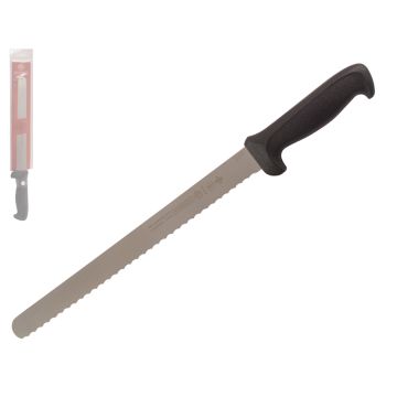 Mundial 5600 Series 12" Serrated Edge Slicing Knife (Black Handle)