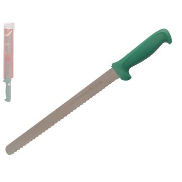 Mundial 5600 Series 12" Serrated Edge Slicing Knife (Green Handle)