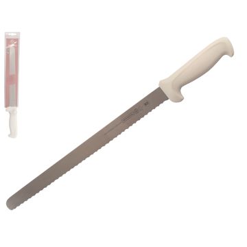 Mundial 5600 Series 14" Serrated Edge Slicing Knife (White Handle)