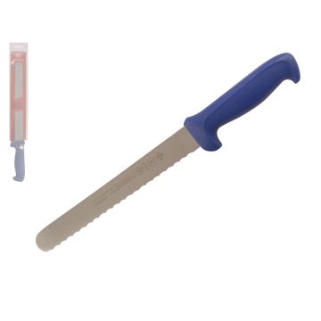 Mundial 5600 Series 8" Serrated Edge Slicing Knife (Blue Handle)