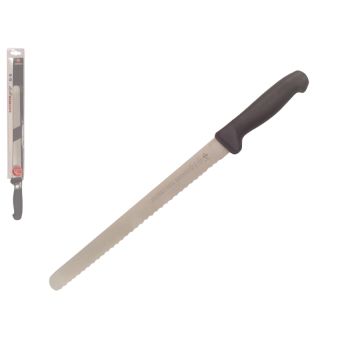Mundial MundiGrip 12" Serrated Edge Slicing Knife (Black Handle)