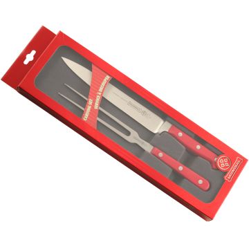 Mundial 5100 Series 2 Piece Carving Set (Red Handle)