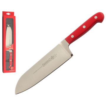 Mundial 5100 Series 7" Santoku Chef's Knife (Red Handle)