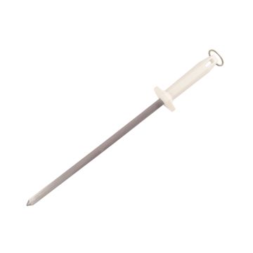 5540-12" SHARPENING STEEL - WHITE HANDLE