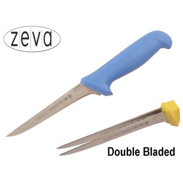 Mundial 5500 Series 5" Double Bladed Boning Knife (Light Blue Handle)