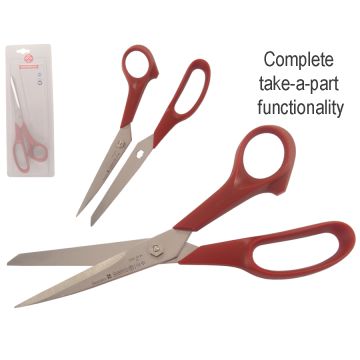 5560 8-1/2" SCISSOR RED HANDLE