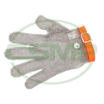 ZEVA 5 FINGER CHAINMAIL GLOVE ORANGE EXLARGE