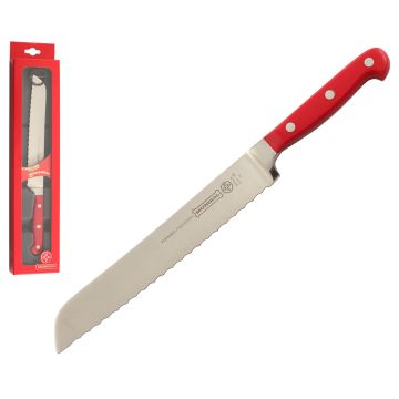 Mundial 5100 Series 8" Serrated Edge Bread Knife (Red Handle)