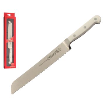 Mundial 5100 Series 8" Serrated Edge Bread Knife (White Handle)