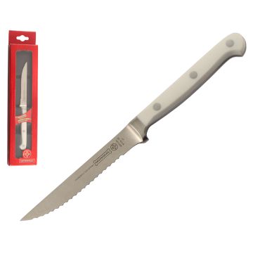 Mundial 5100 Series 4" Serrated Edge Steak Knife (White Handle)