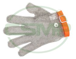 ZEVA 5 FINGER CHAINMAIL GLOVE ORANGE EXLARGE